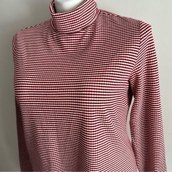 Red and White Striped Turtleneck, Size XL, Croft & Barrow - Picture 4 of 7
